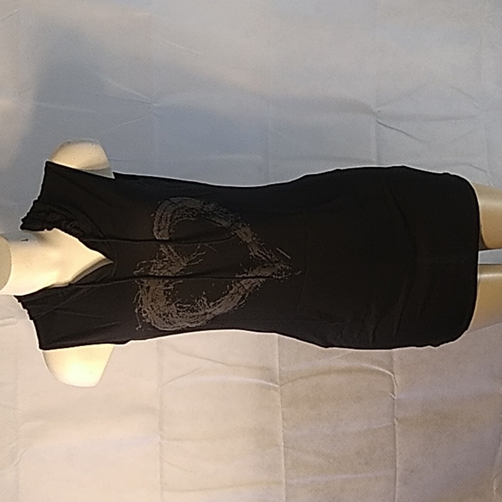 Bear dance heart hoodie tunic dress black Small, medium and large new